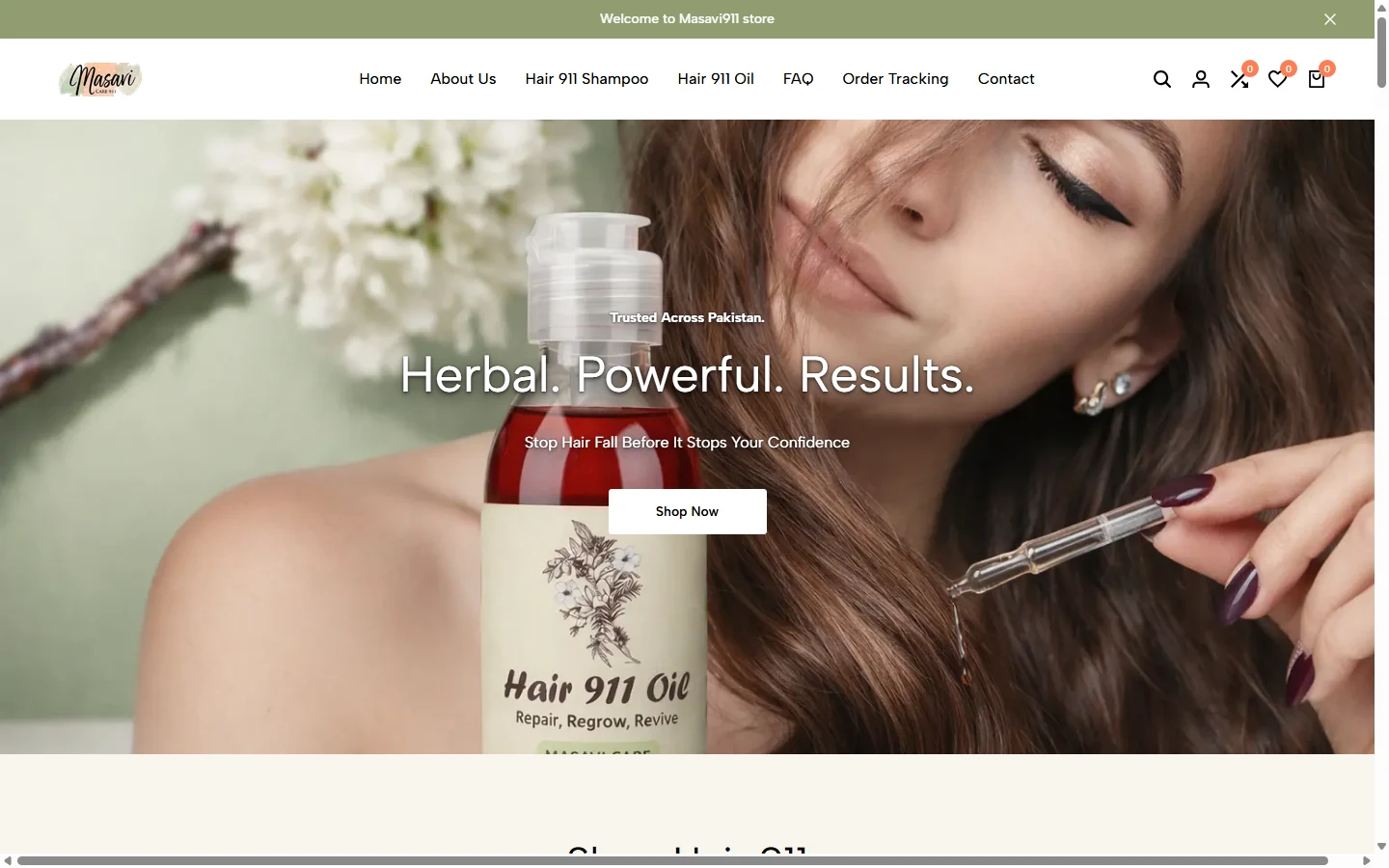 Masavi 911 desktop homepage, captured 2026-10-11